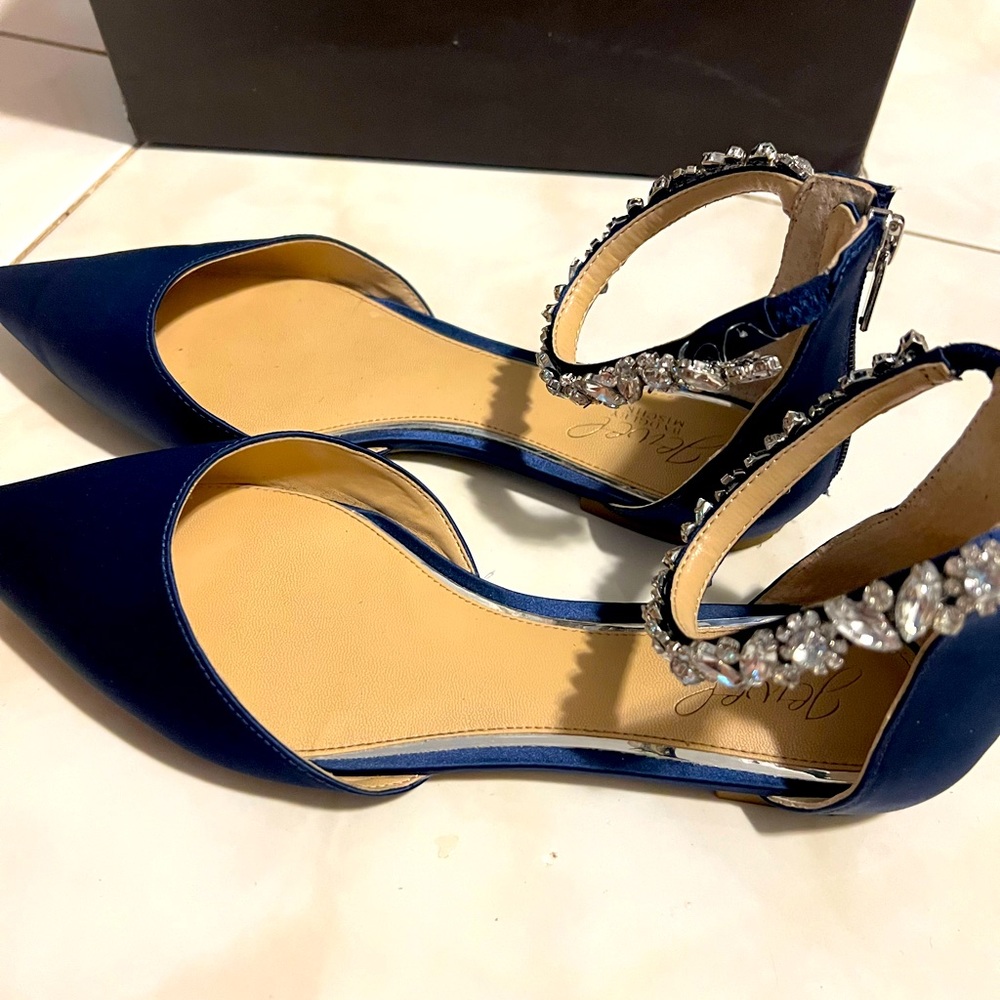 Badgley Mischka Jeweled Flat